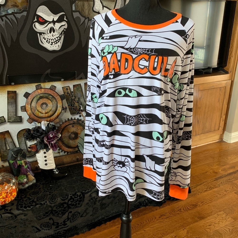 Men’s Dadcula Glow in The Dark Pajamas Shirt‎